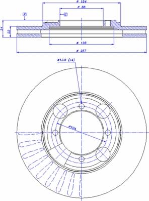 CAR 142.964 - Спирачен диск vvparts.bg