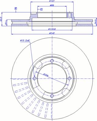 CAR 142.961 - Спирачен диск vvparts.bg