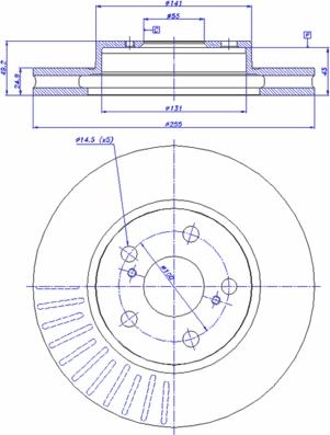 CAR 142.985 - Спирачен диск vvparts.bg