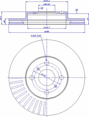 CAR 142.987 - Спирачен диск vvparts.bg