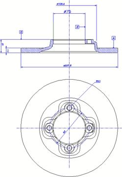 CAR 142.930 - Спирачен диск vvparts.bg