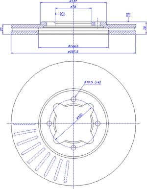 CAR 142.976 - Спирачен диск vvparts.bg