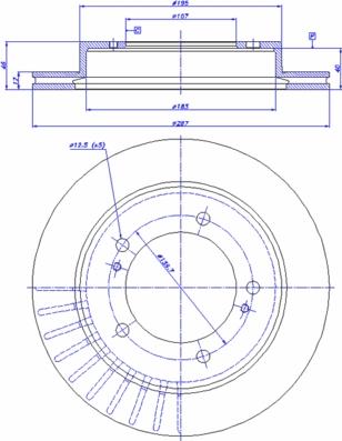 CAR 142.971 - Спирачен диск vvparts.bg