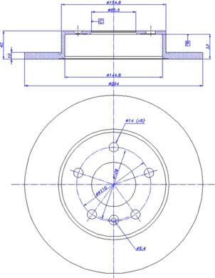 AUTOPART 569109 - Спирачен диск vvparts.bg