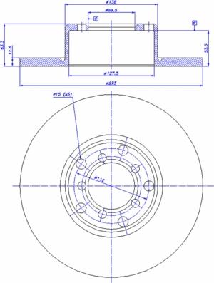 ATE 413112 - Спирачен диск vvparts.bg