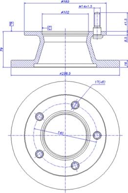 CAR 142.458 - Спирачен диск vvparts.bg