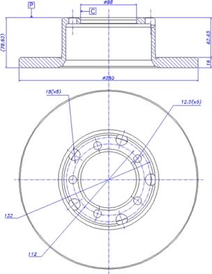 CAR 142.460 - Спирачен диск vvparts.bg