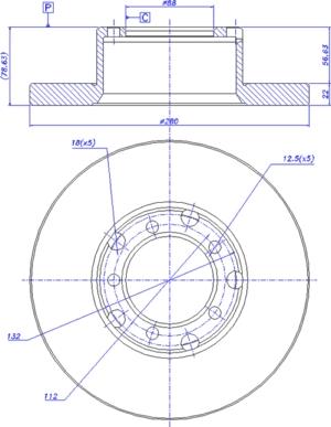 CAR 142.434 - Спирачен диск vvparts.bg