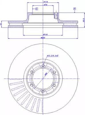 CAR 142.565 - Спирачен диск vvparts.bg