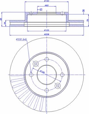 CAR 142.566 - Спирачен диск vvparts.bg