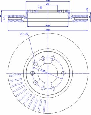 CAR 142.513 - Спирачен диск vvparts.bg