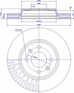 CAR 142.583 - Спирачен диск vvparts.bg