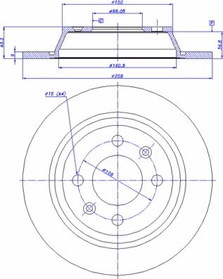 CAR 142.582 - Спирачен диск vvparts.bg