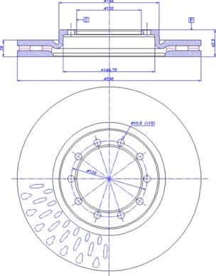 CAR 142.536 - Спирачен диск vvparts.bg