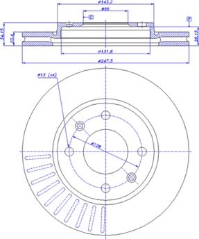 CAR 142.530 - Спирачен диск vvparts.bg