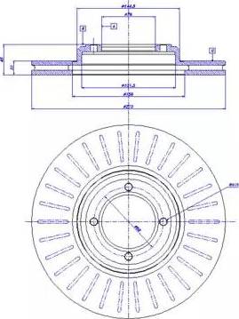 Alanko 10303565 - Спирачен диск vvparts.bg