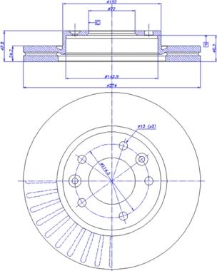 CAR 142.690 - Спирачен диск vvparts.bg