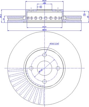 CAR 142.642 - Спирачен диск vvparts.bg