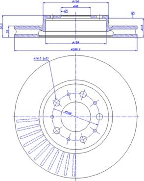 NK 314832 - Спирачен диск vvparts.bg