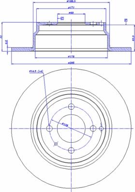 CAR 142.667 - Спирачен диск vvparts.bg