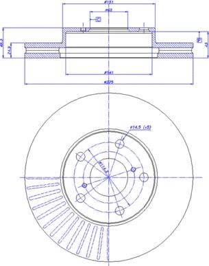 CAR 142.683 - Спирачен диск vvparts.bg