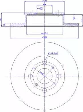 CAR 142.639 - Спирачен диск vvparts.bg