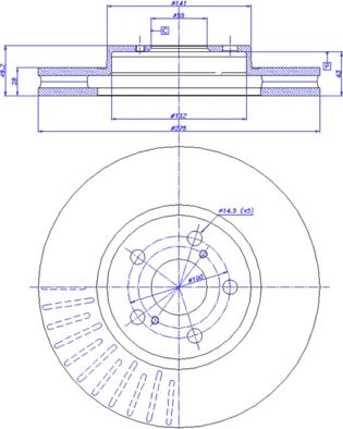 CAR 142.678 - Спирачен диск vvparts.bg