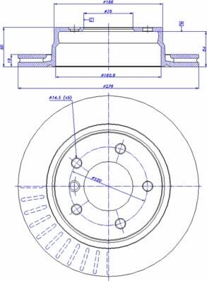 CAR 142.096 - Спирачен диск vvparts.bg