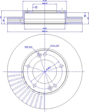 CAR 142.055 - Спирачен диск vvparts.bg