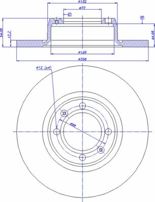 CAR 142.010 - Спирачен диск vvparts.bg