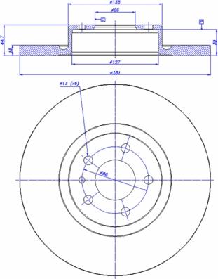 CAR 142.013 - Спирачен диск vvparts.bg