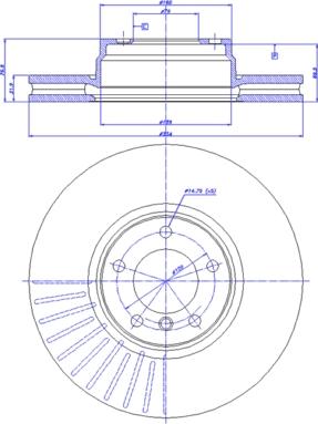 CAR 24405VF - Спирачен диск vvparts.bg