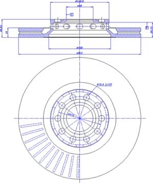 ATE 24 1125 0137 1 - Спирачен диск vvparts.bg