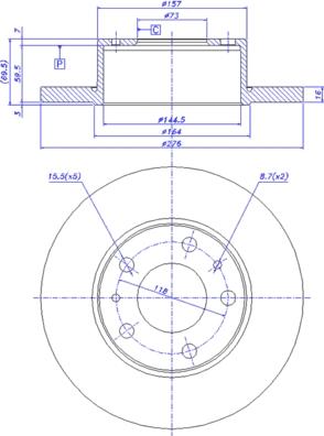 CAR 142.199 - Спирачен диск vvparts.bg