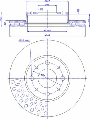 CAR 142.195 - Спирачен диск vvparts.bg