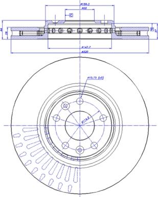 CAR 142.1494 - Спирачен диск vvparts.bg