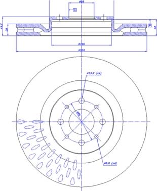 CAR 142.1441 - Спирачен диск vvparts.bg