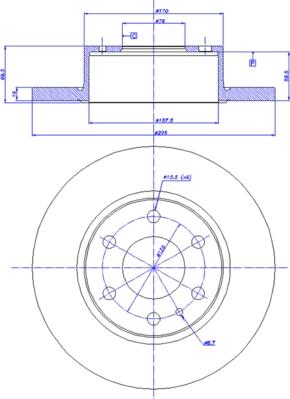 CAR 142.1459 - Спирачен диск vvparts.bg