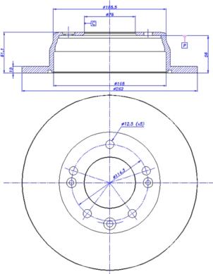 CAR 142.1451 - Спирачен диск vvparts.bg