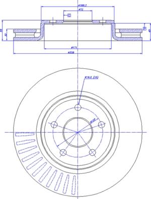 CAR 142.1411 - Спирачен диск vvparts.bg