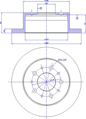 CAR 142.1413 - Спирачен диск vvparts.bg