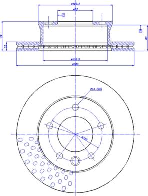 CAR 142.1436 - Спирачен диск vvparts.bg