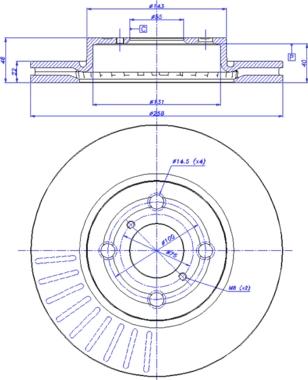 CAR 142.1438 - Спирачен диск vvparts.bg