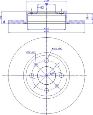 CAR 142.1423 - Спирачен диск vvparts.bg