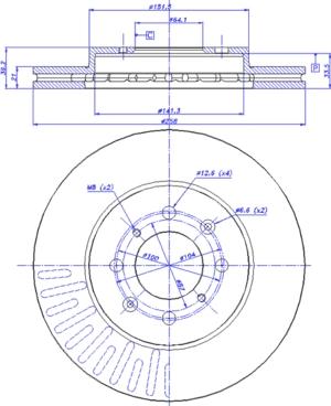 CAR 142.1422 - Спирачен диск vvparts.bg