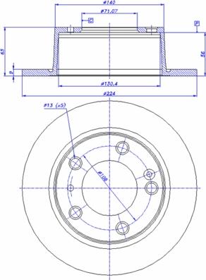 DS 95661814 - Спирачен диск vvparts.bg