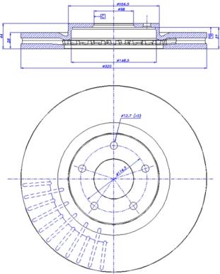 CAR 142.1474 - Спирачен диск vvparts.bg