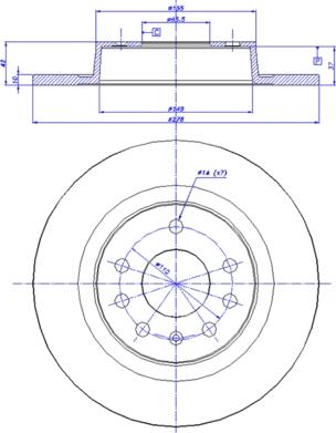 CAR 142.1548 - Спирачен диск vvparts.bg