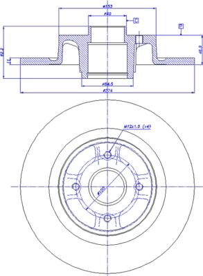 CAR 142.1567 - Спирачен диск vvparts.bg