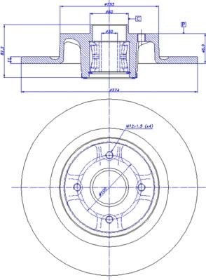 CAR 142.1509 - Спирачен диск vvparts.bg